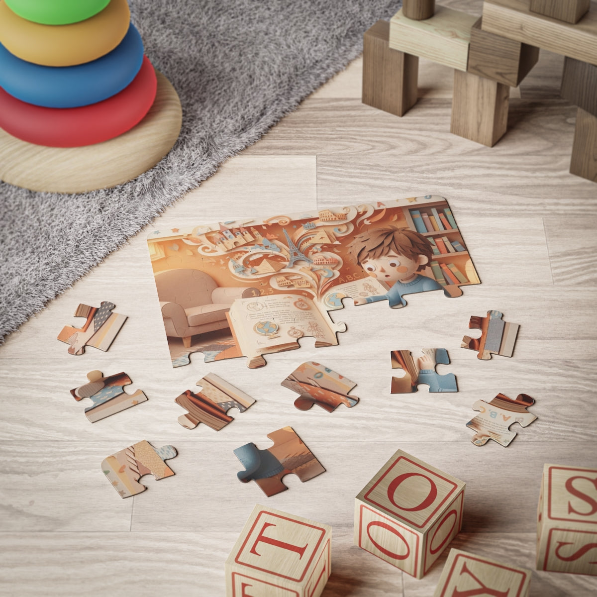 Kids' Puzzle 30-Piece - Little Reader Adventure | Echovira...