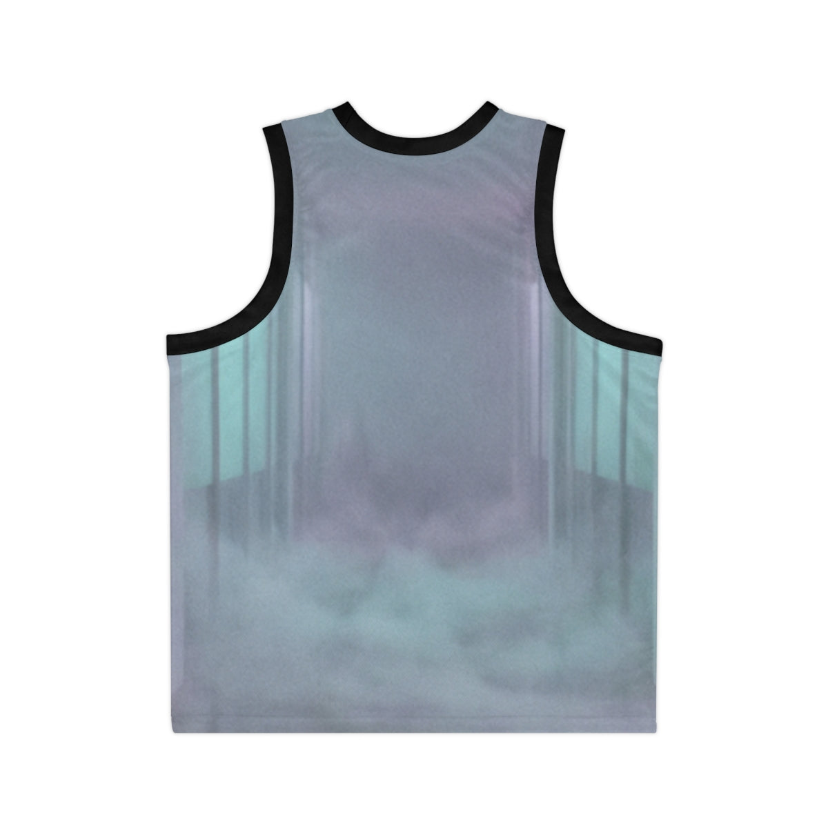 Unisex Basketball Jersey - Liminal Corridor Fog Art Print |...