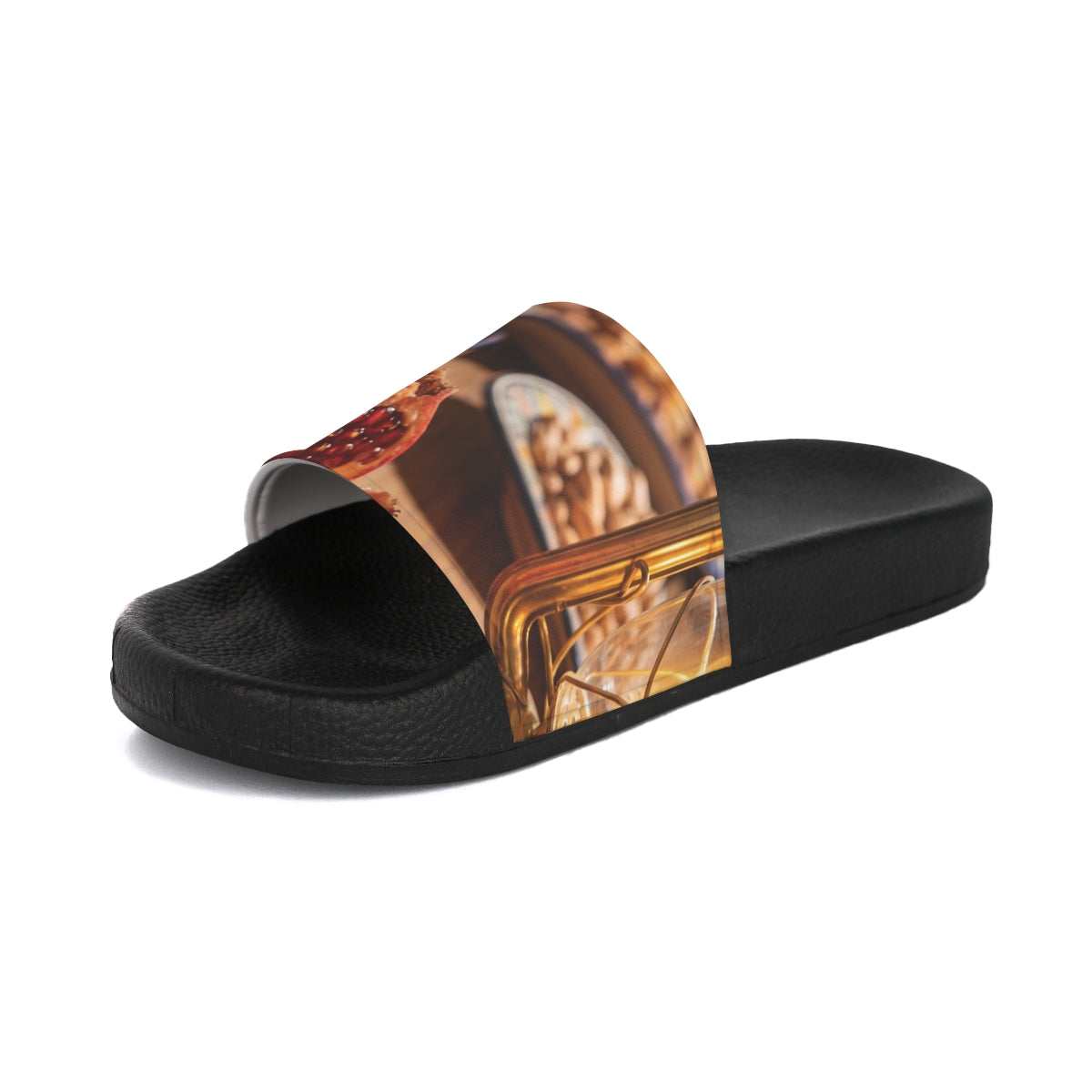 Women's Slide Sandals - Amber Feast Glow | Echovira Gallery