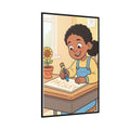 Matte Canvas Framed - Paisley Classroom Joy — Black / 1.25"...