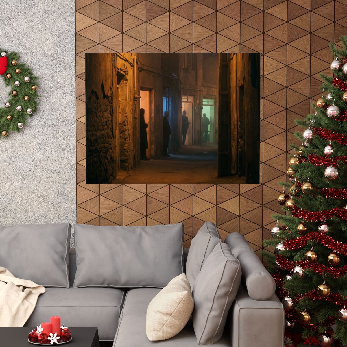 Matte Horizontal Posters - Shadowed Alleyway Mystery Art......
