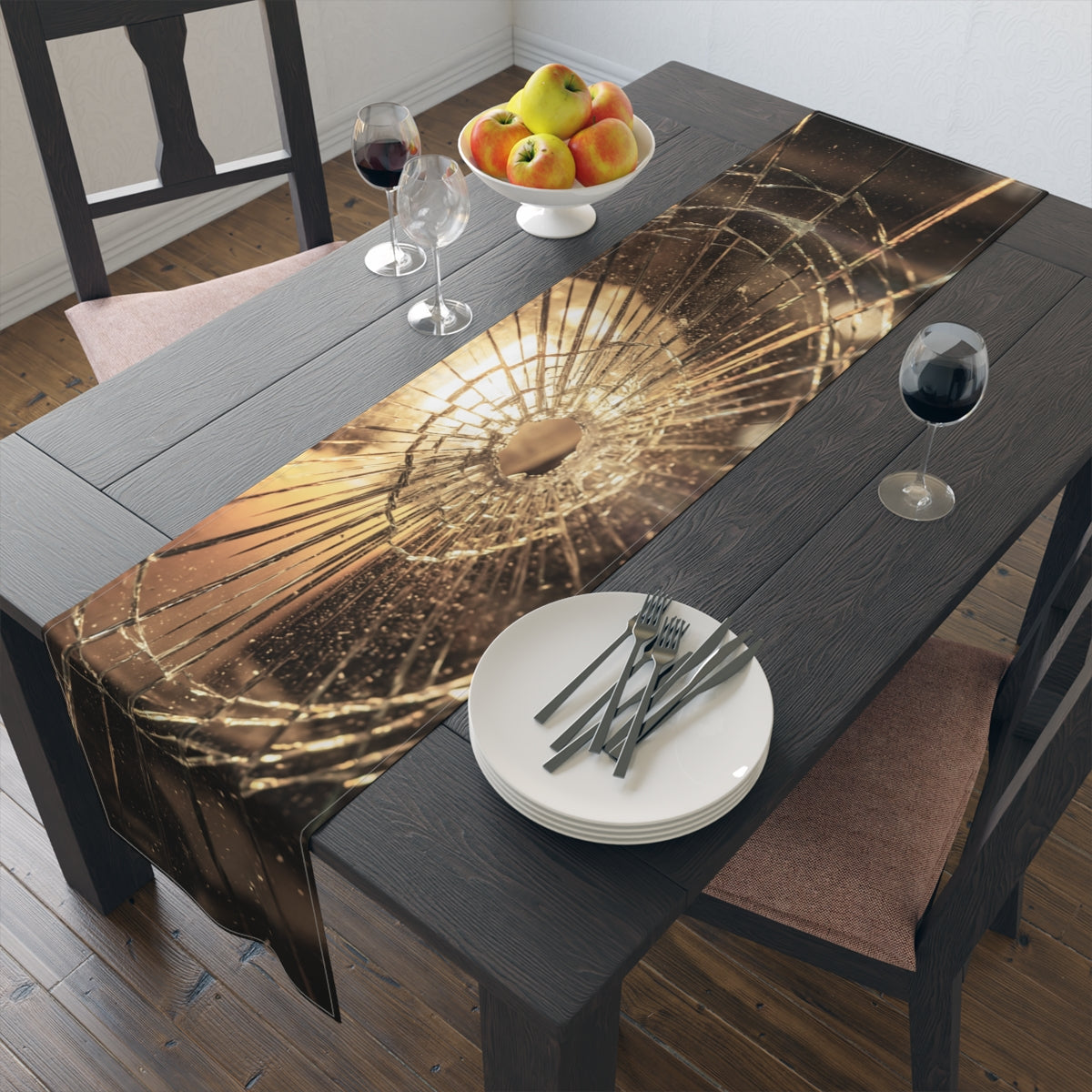 Table Runner - Cinematic Amber Glow