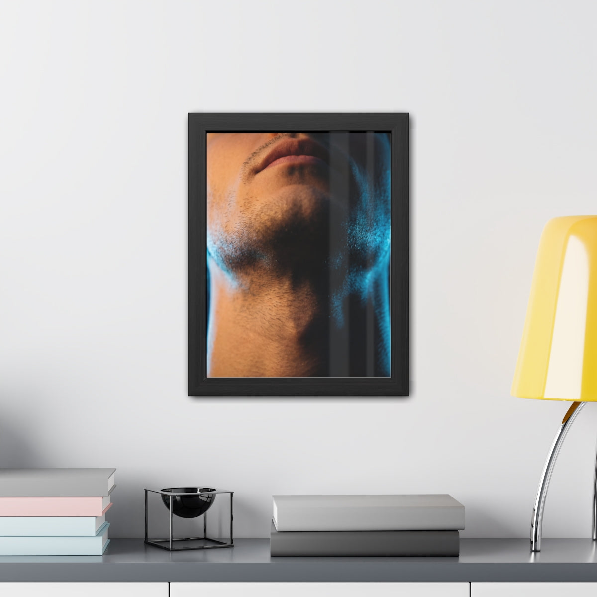 Framed Posters - Neon Shadows Cinematic Portrait Art (8×10...