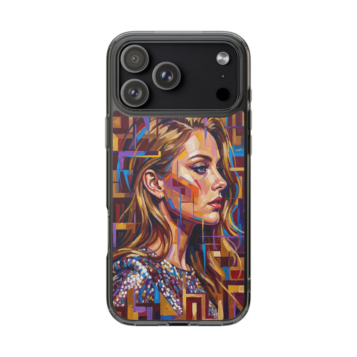 Clear Impact-Resistant Case - Shattered Elegance | Echovira...