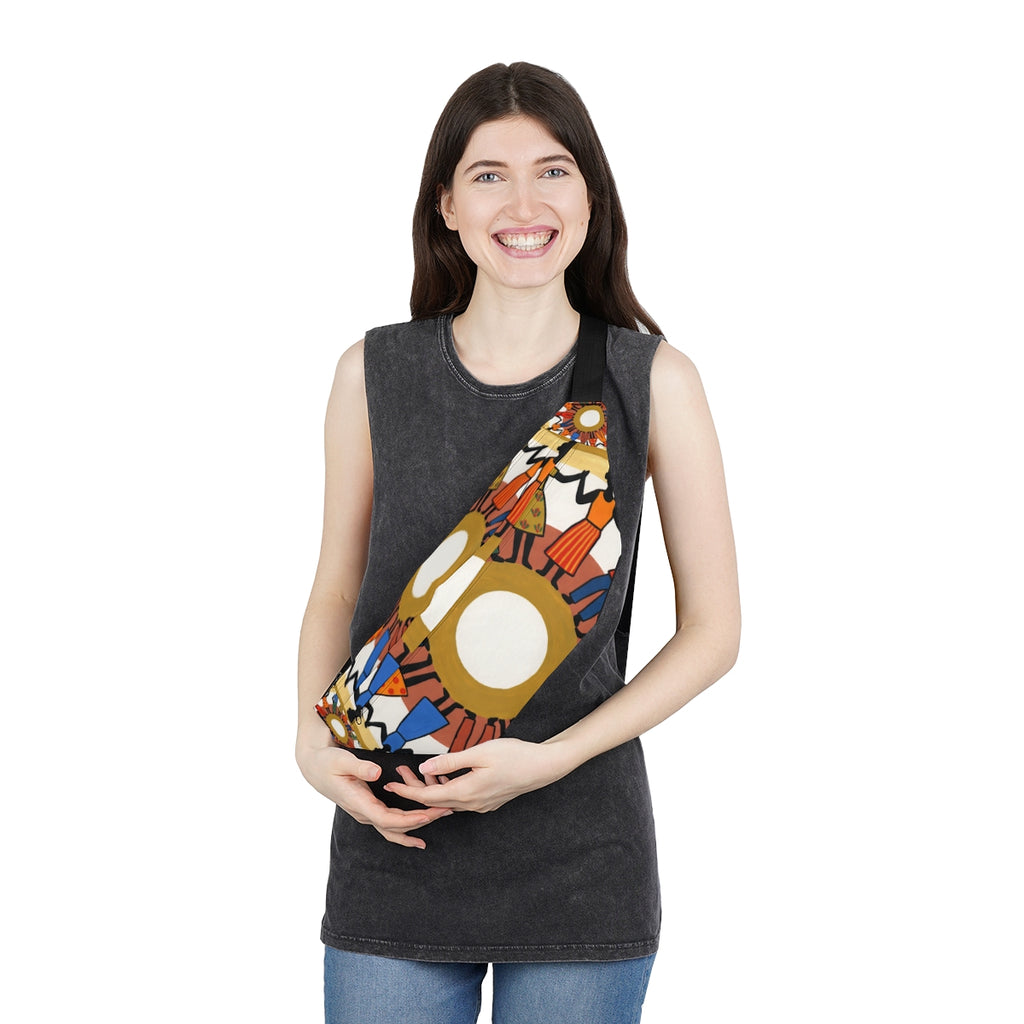 Large Fanny Pack - Unity Mandala Folk Art | Echovira Gallery