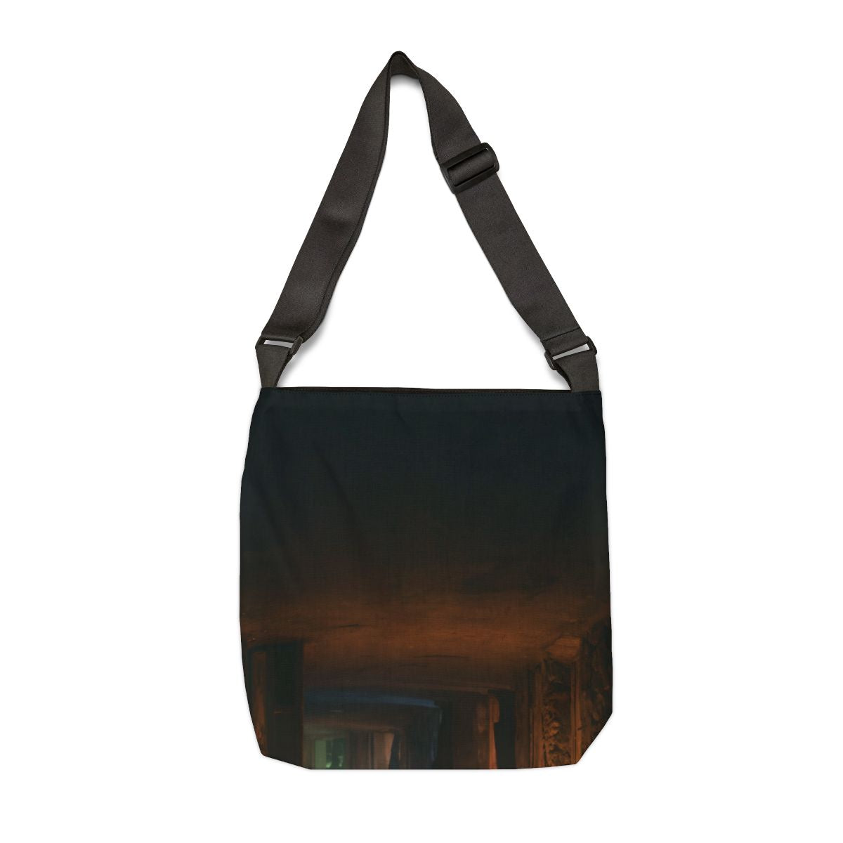 Adjustable Tote Bag - Nocturnal Shadow Print | Echovira...