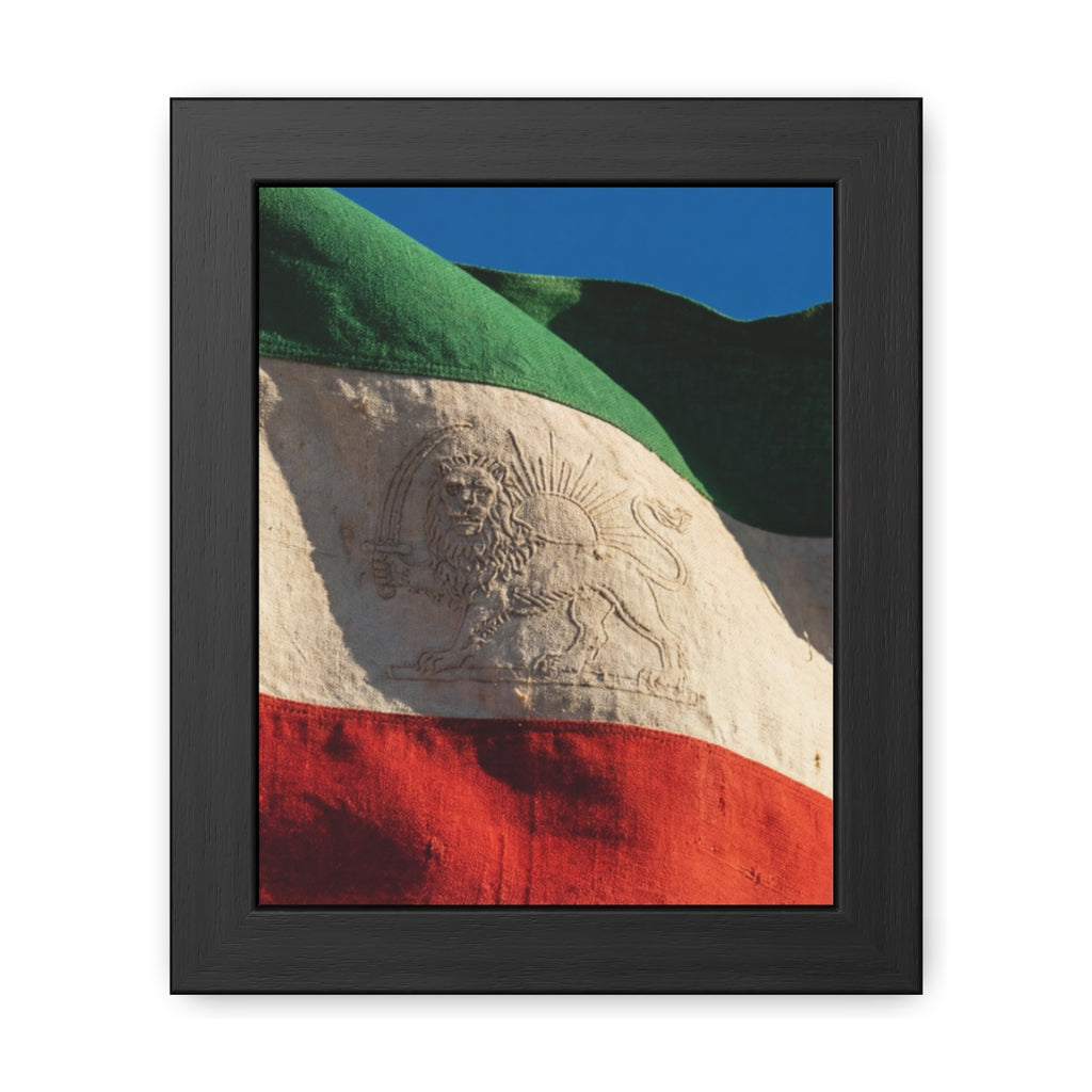 Framed Wall Art - Heritage Flag — Portrait