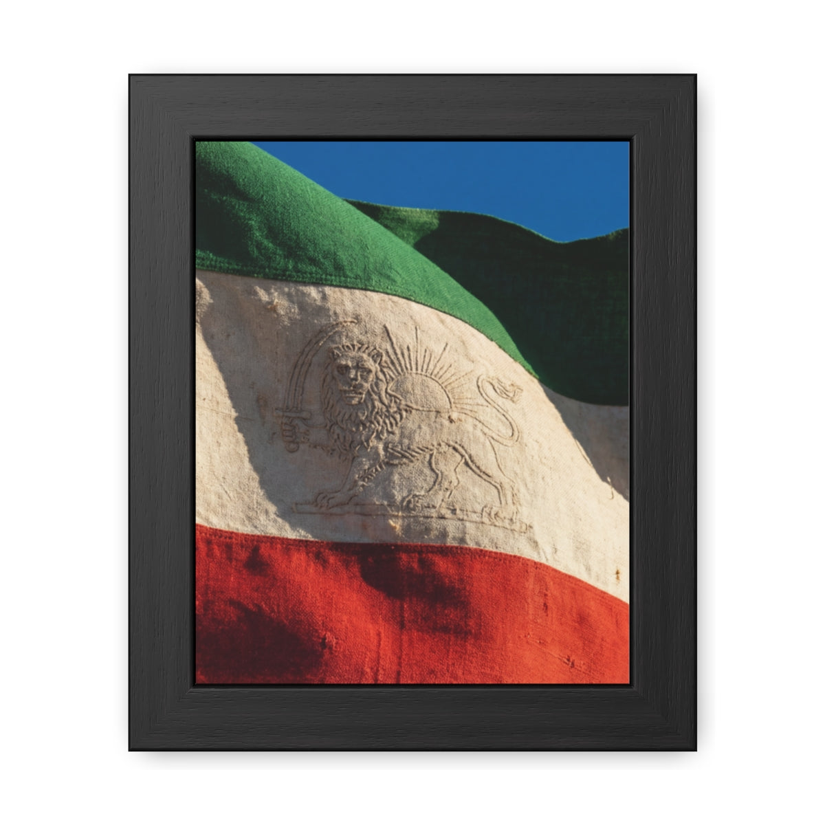 Framed Wall Art - Heritage Flag — Portrait