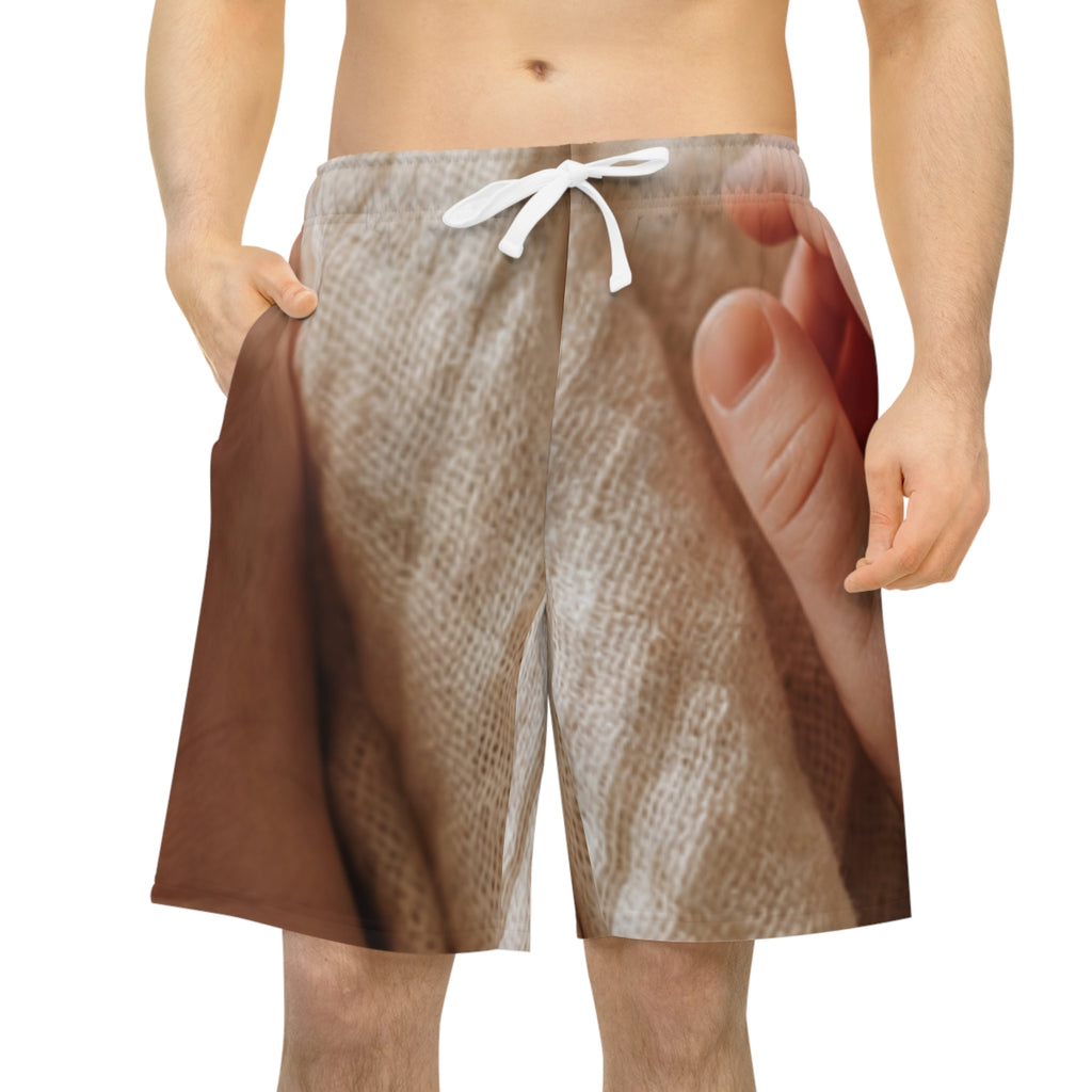 Men's Athletic Long Shorts - Cozy Cream Style | Echovira...