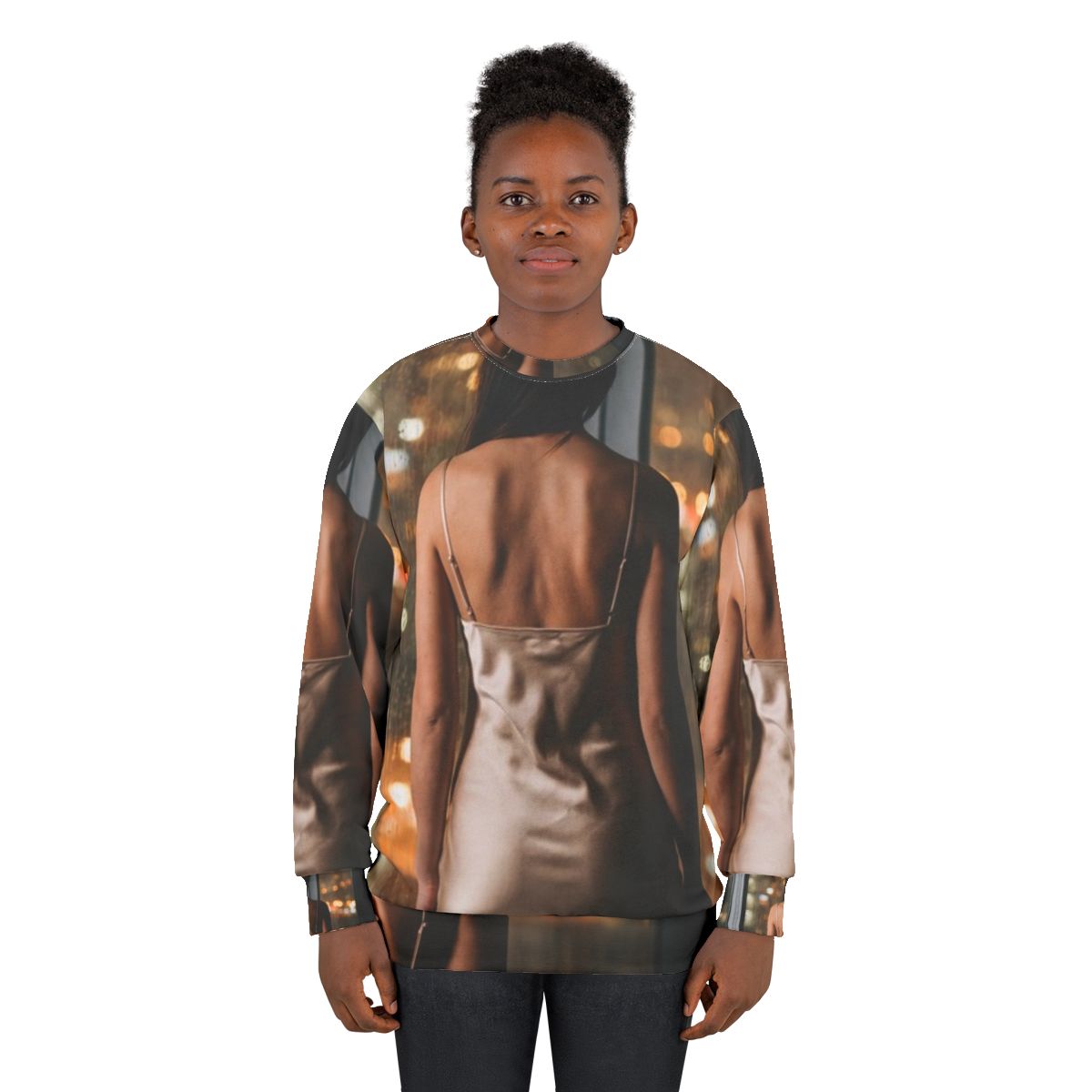 Unisex Sweatshirt - Rainy City Lights | Echovira Gallery
