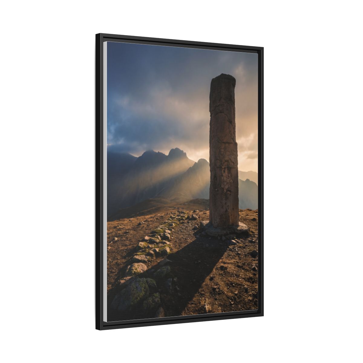 Framed Matte Canvas - Sun Peak