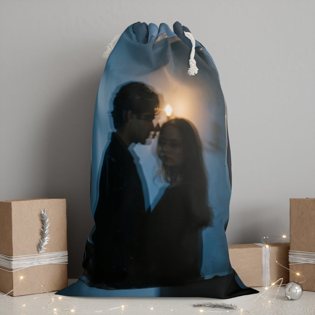 Midnight Reflection Sack - Moody Canvas Laundry Bag |...