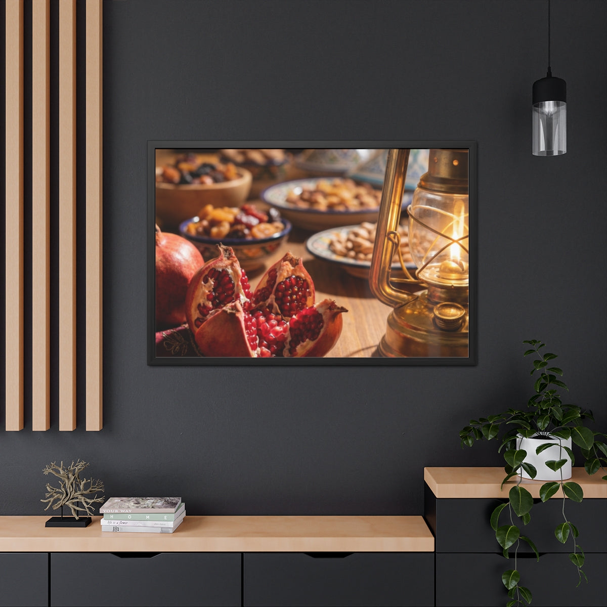 Framed Poster - Twilight Mediterranean Feast (10×8, 12×8......