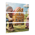 Acrylic Prints - Our Cozy Home Triptych — Landscape |...