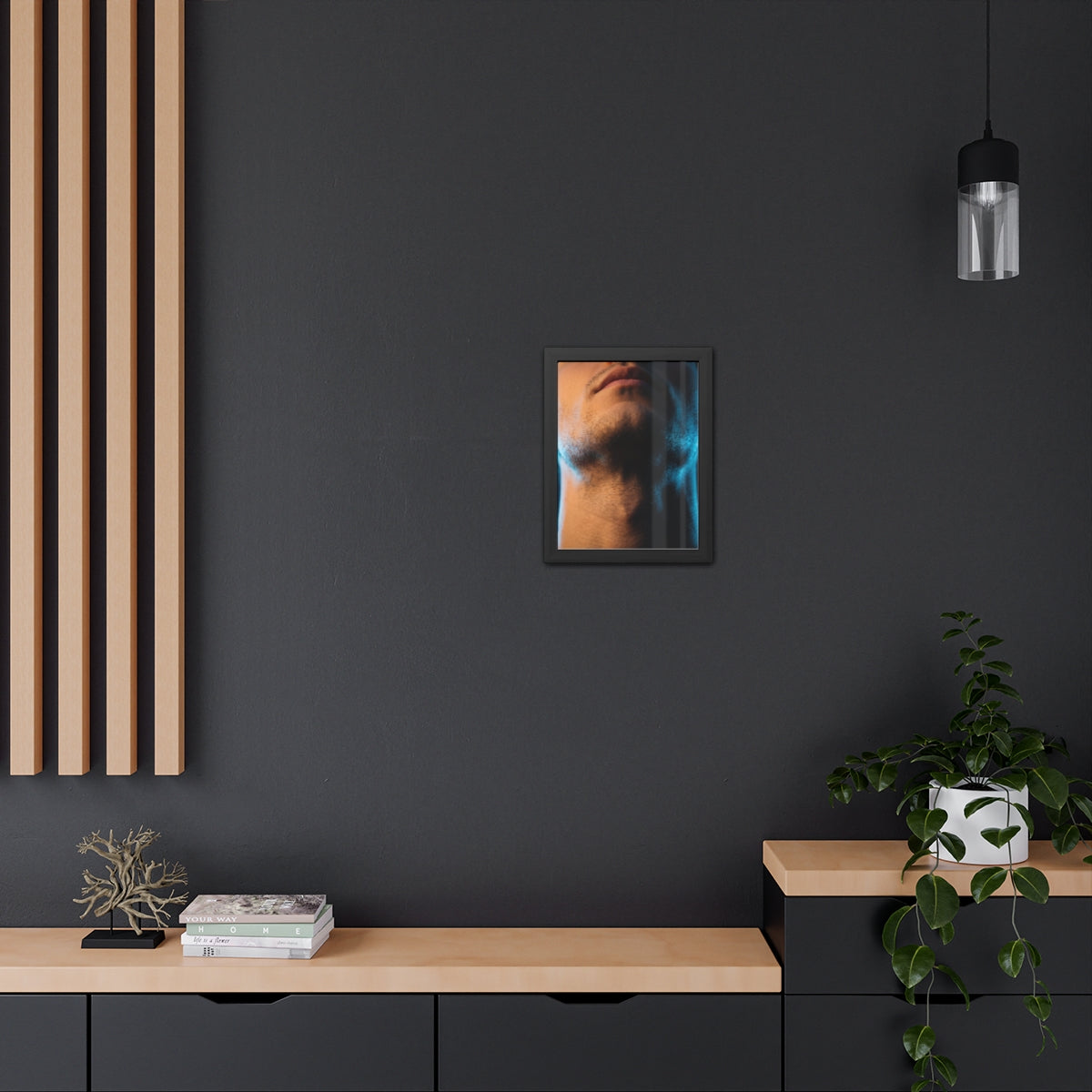 Framed Poster - Cinematic Urban Wall — Portrait