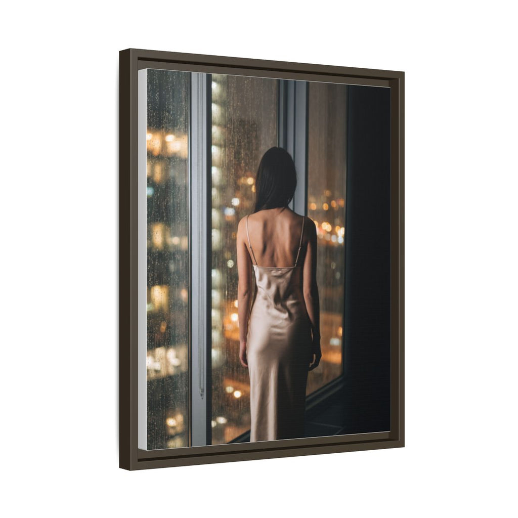Framed Matte Canvas - Cinematic Nights — Espresso / 1.25"