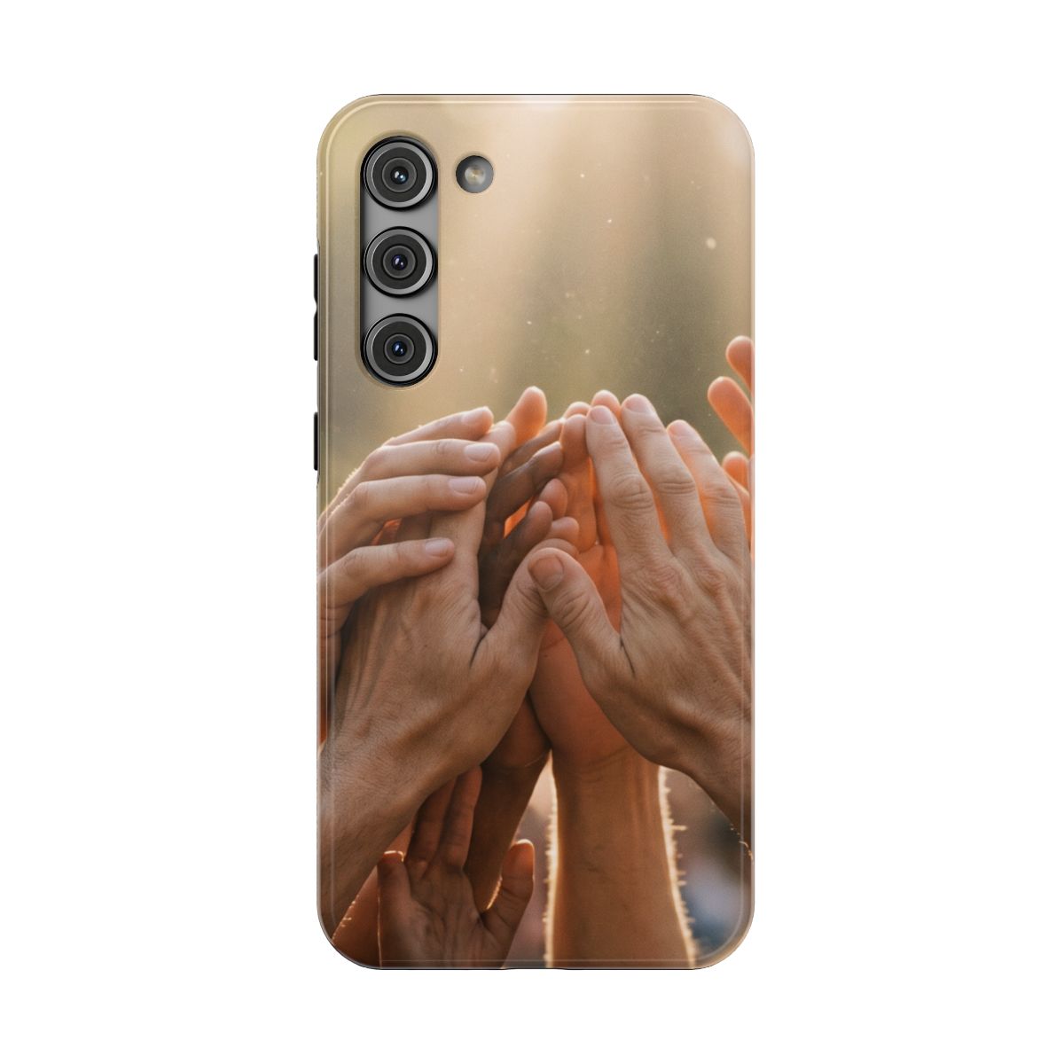 Impact-Resistant Cases - Golden Rays of Unity Wall Art |...