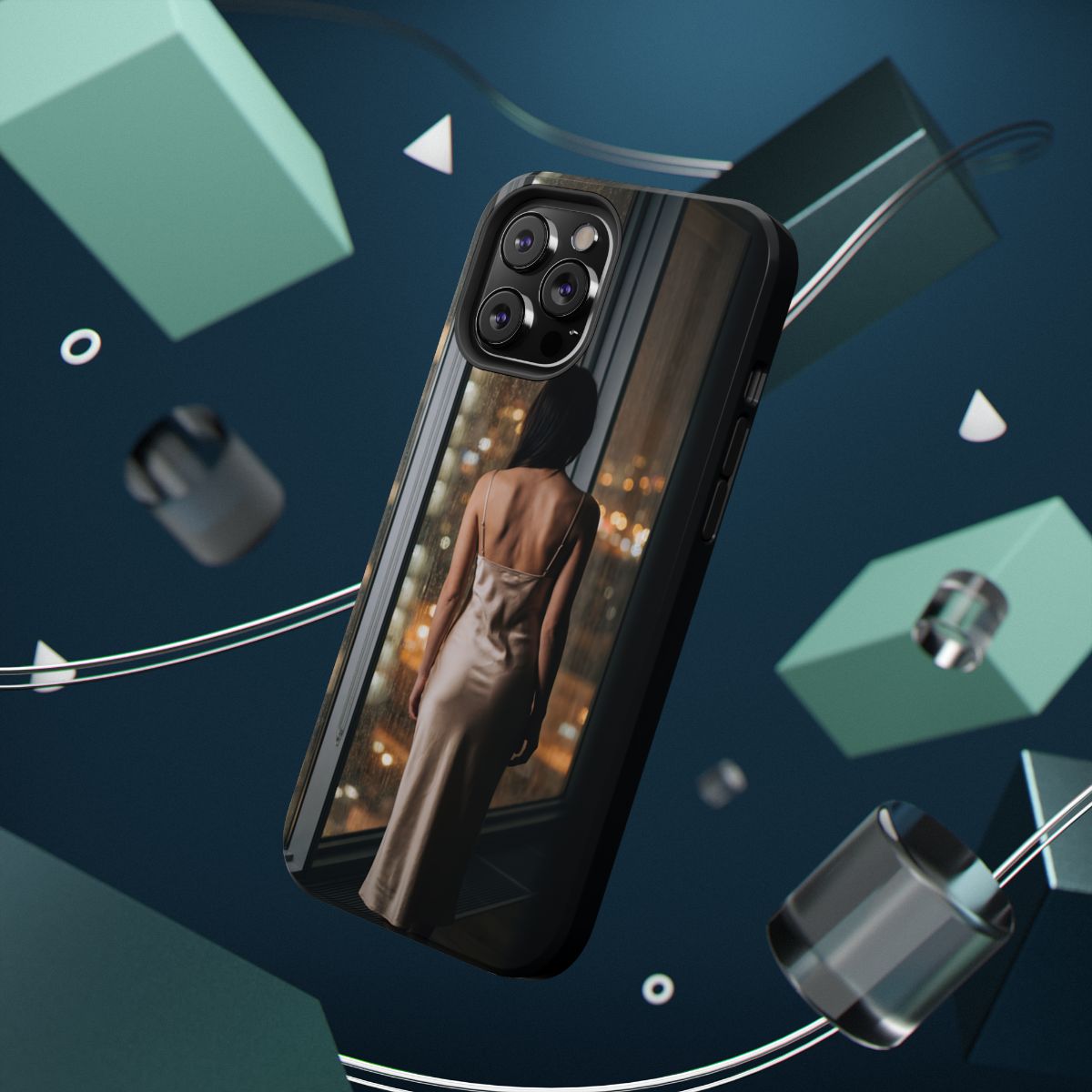Impact-Resistant Cases - Tough Phone Case - Rainy Windows...— sizes part 1/2