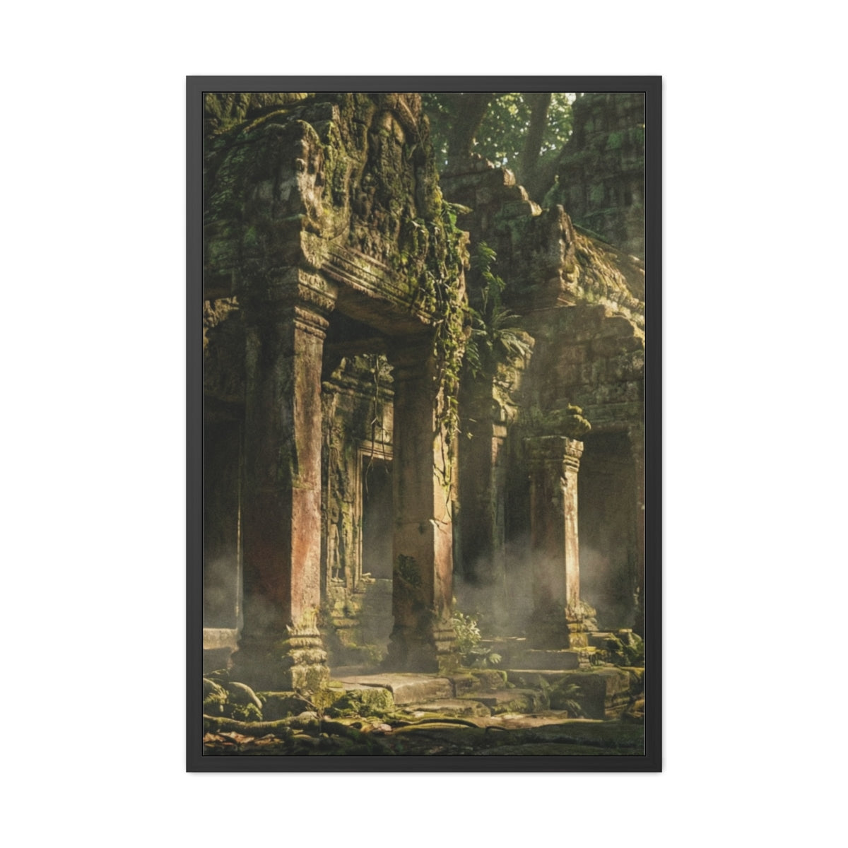 Framed Poster - Ancient Jungle Temple (8×12, 9×11, 11×14......