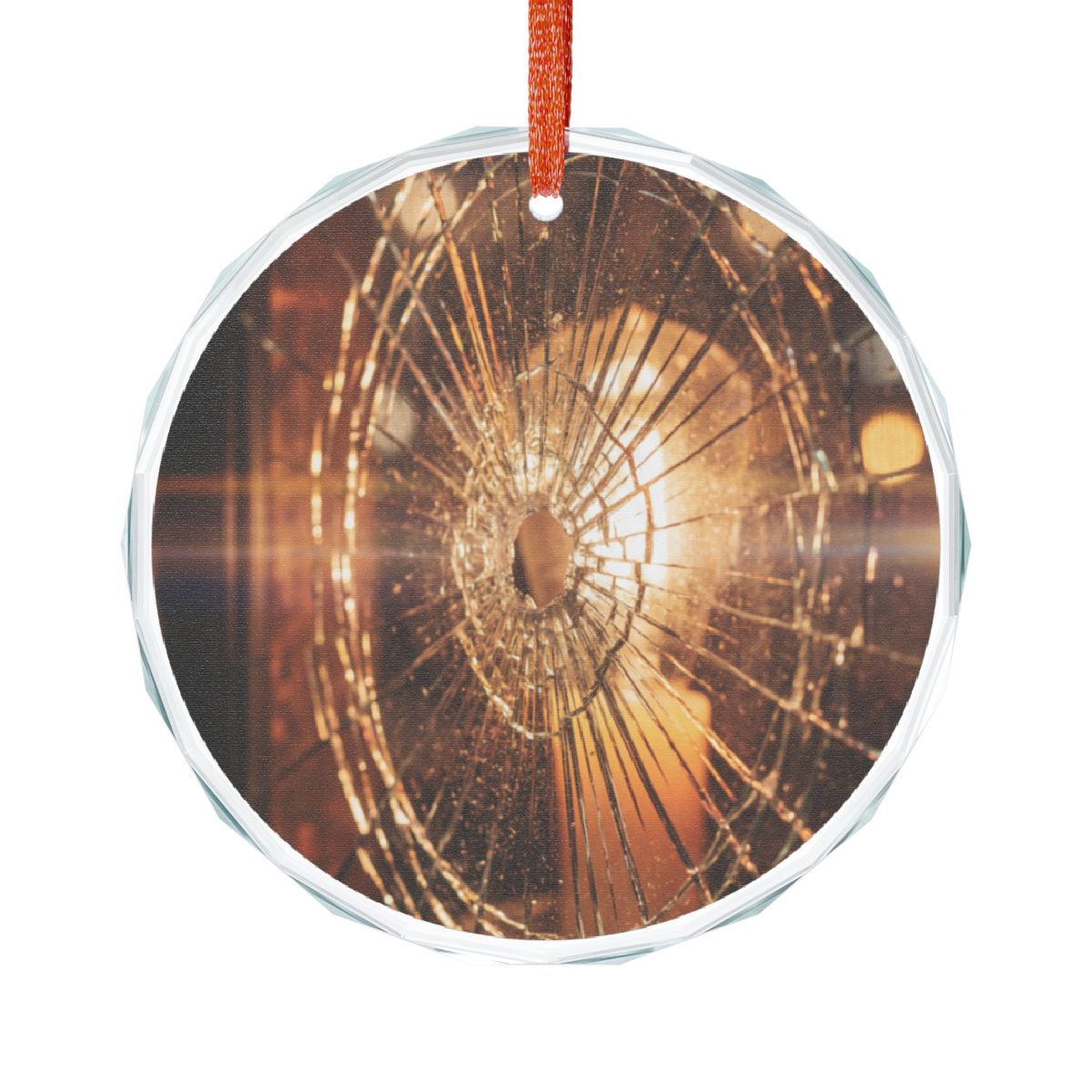 Crystal Glass Ornament - Shattered Light