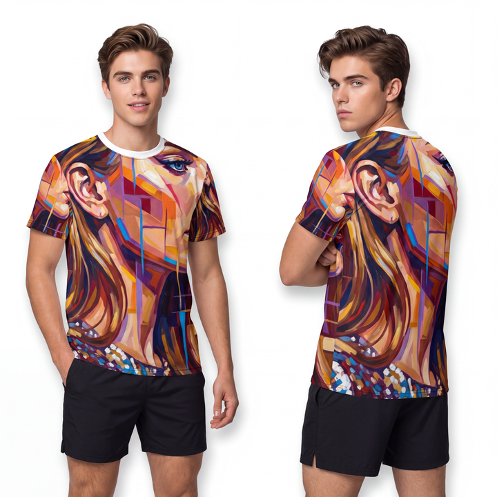 Men's Cut & Sew Tee - Shattered Elegance
