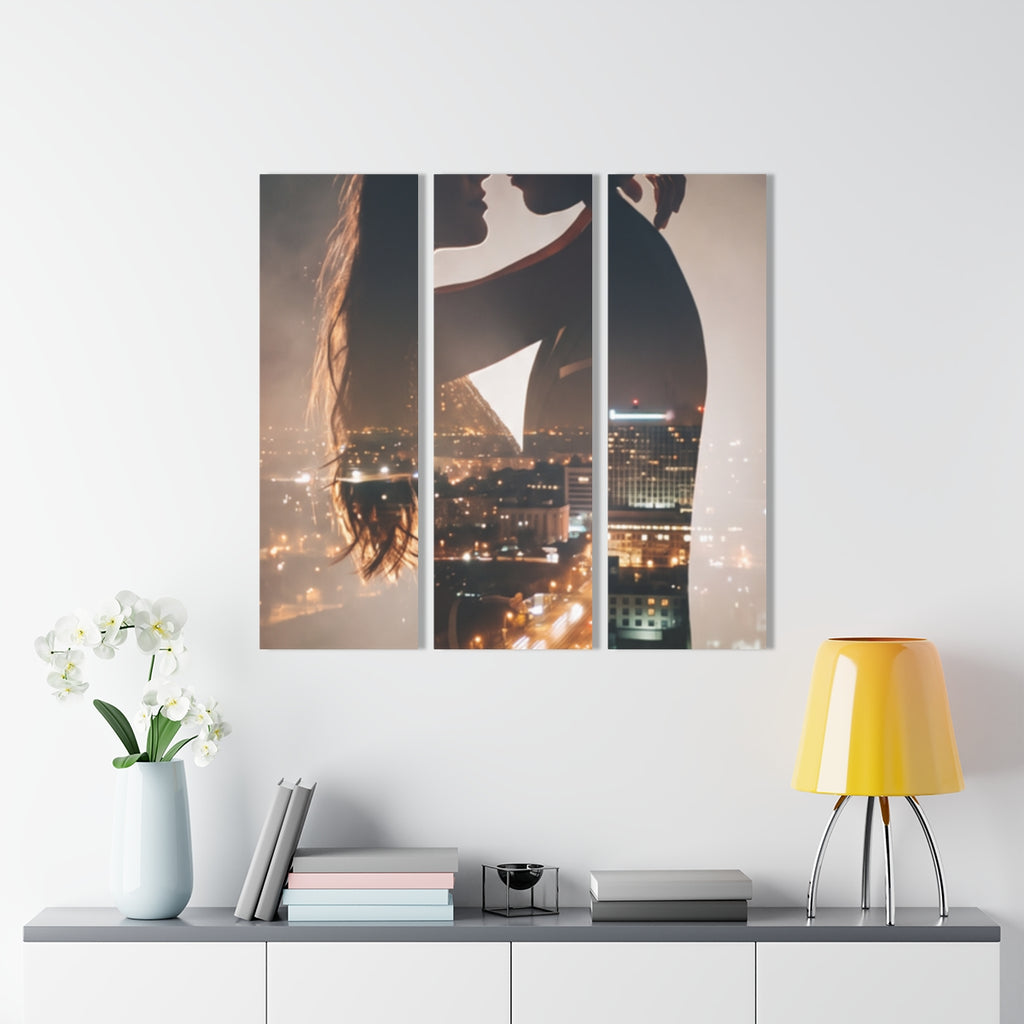 Acrylic Prints Triptych - Metropolitan Romance | Echovira...