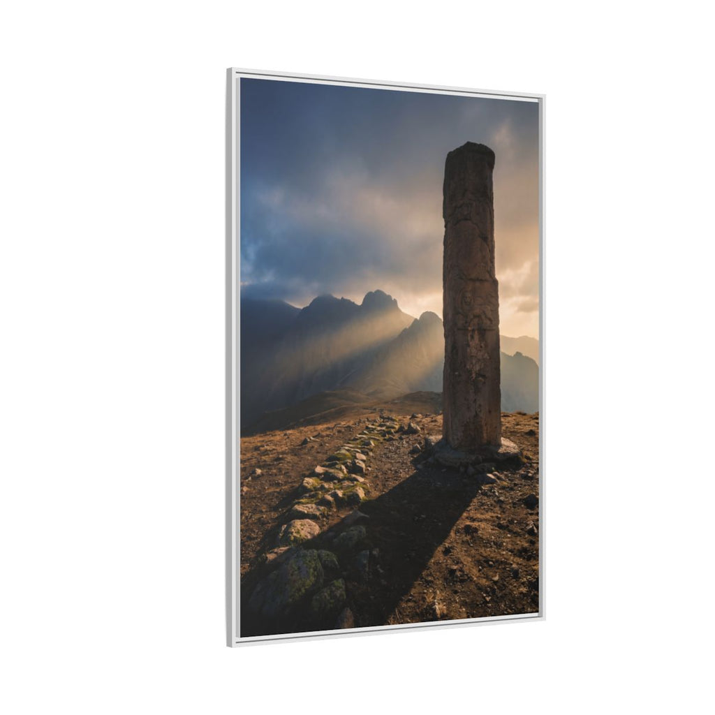 Framed Matte Canvas - Sun Peak