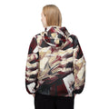 Unisex Windbreaker Jacket - Crimson Resonance | Echovira...