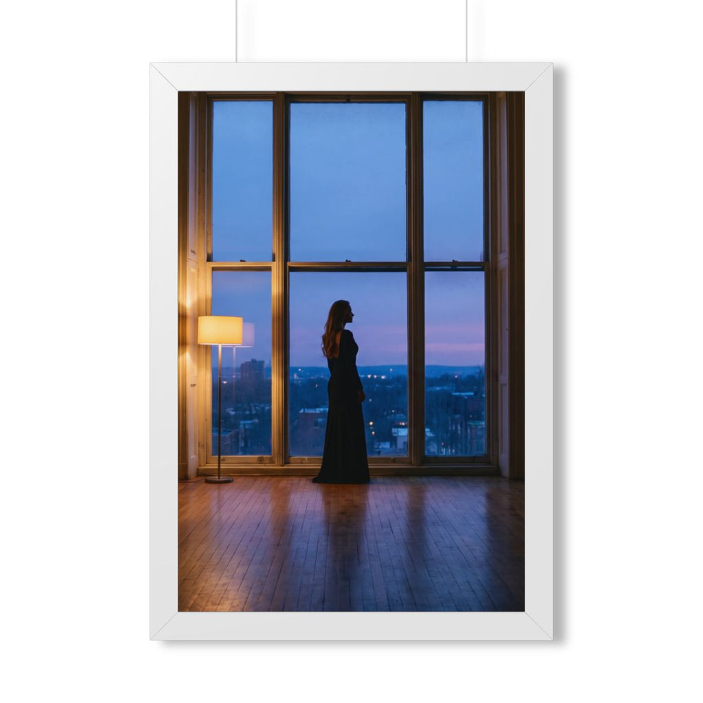 Framed Vertical Poster - Twilight Solitude — White (11×14......