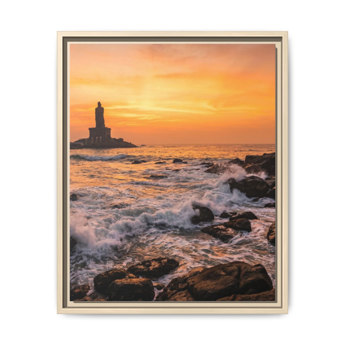 Framed Matte Canvas - Majestic Golden Coast