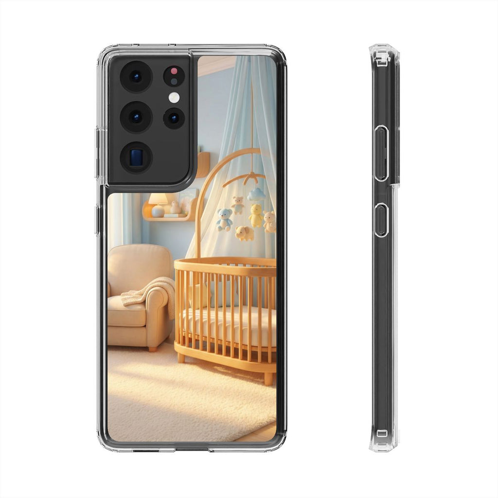 Clear Impact-Resistant Cases - Soft Blue Clear Phone Case...