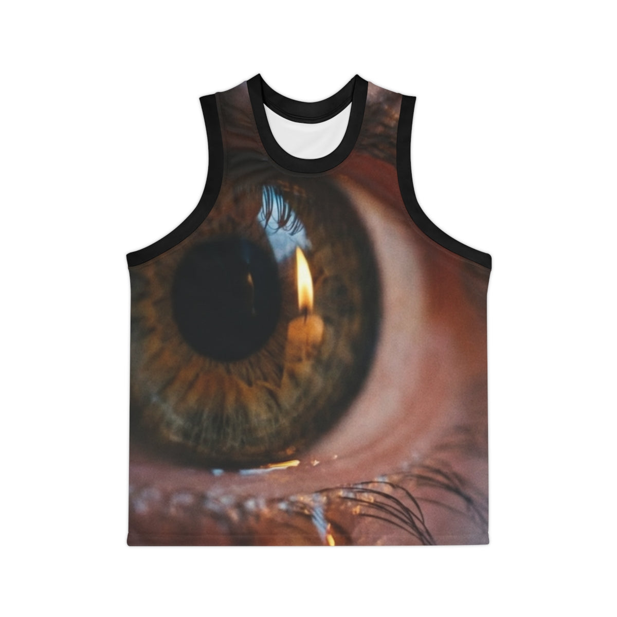 Unisex Basketball Jersey - Amber Iris Reflection Fine Art......