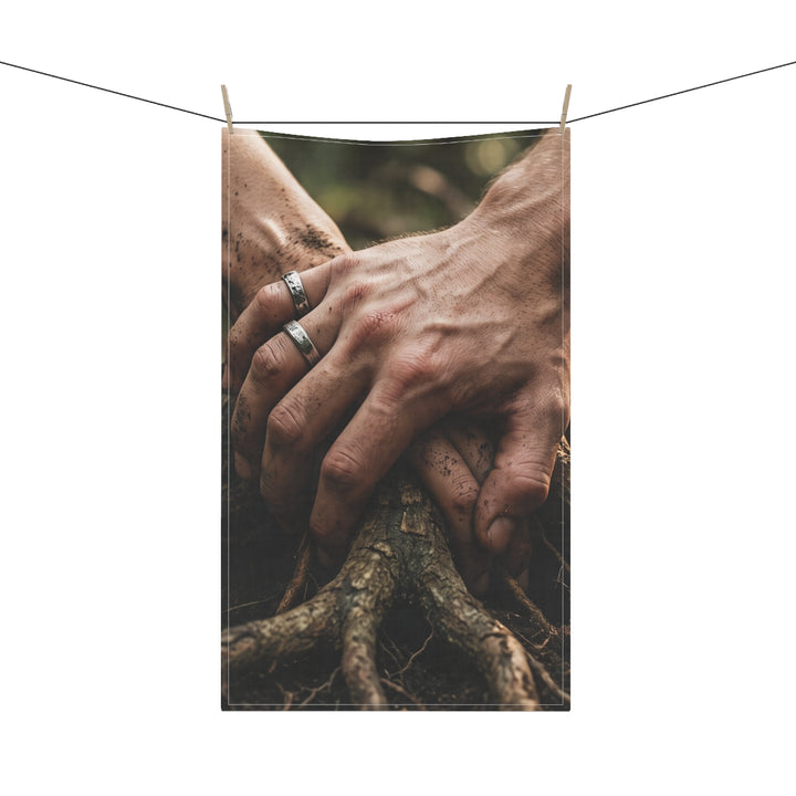 Tea Towels - Charcoal Forest Root