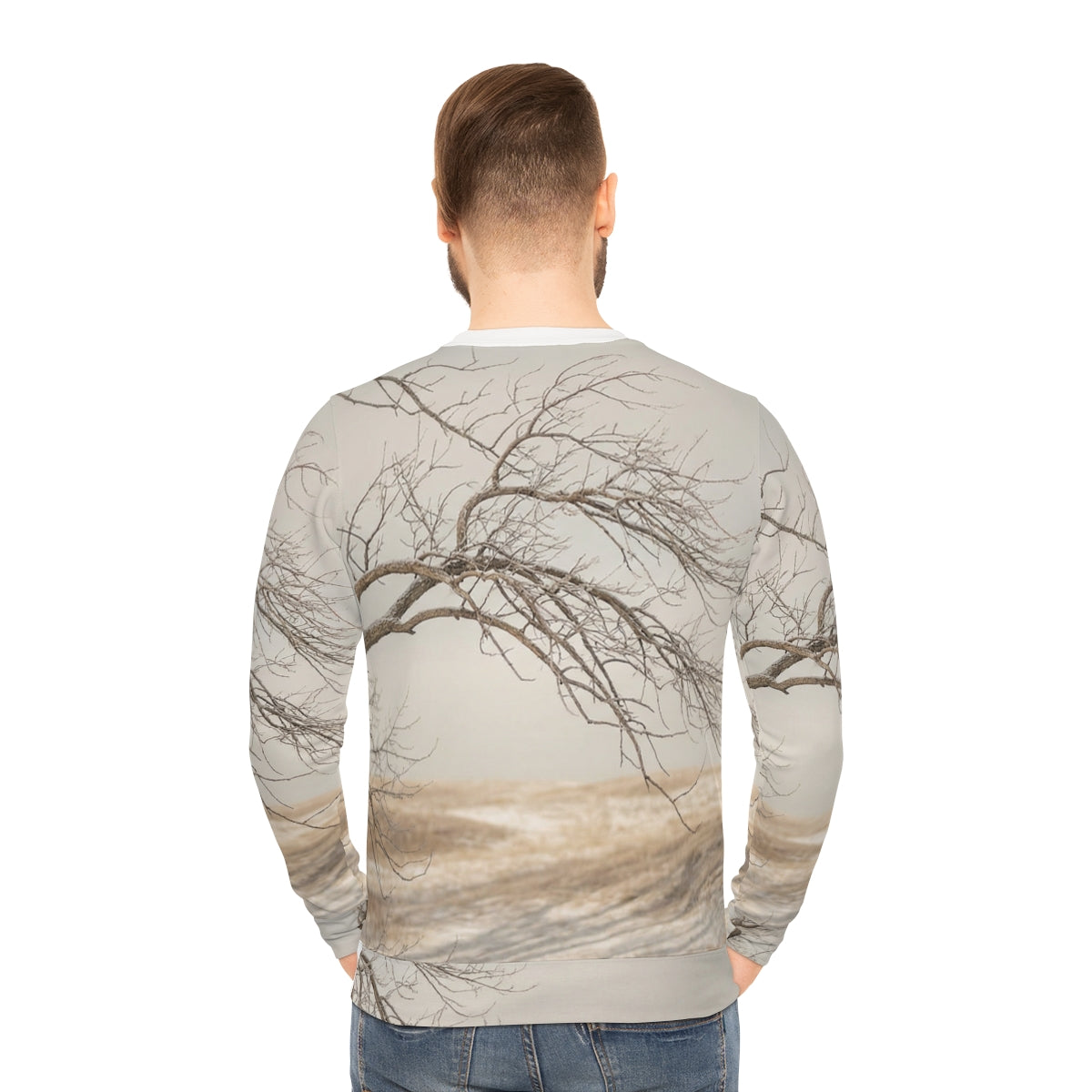 Men's Lightweight Sweatshirt - Winter Branch Solitude... |...
