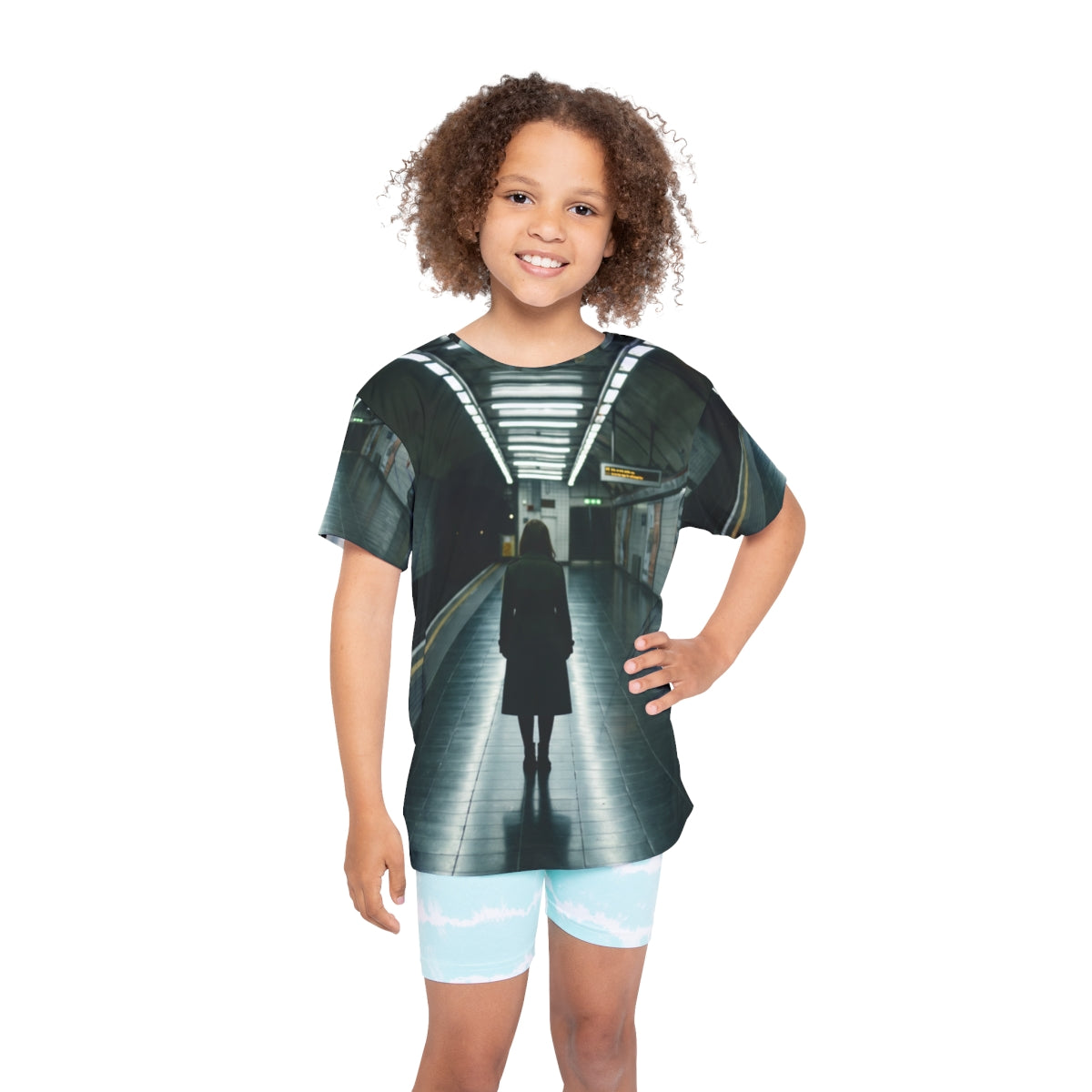 Kids Sports Jersey with Urban Subway Art