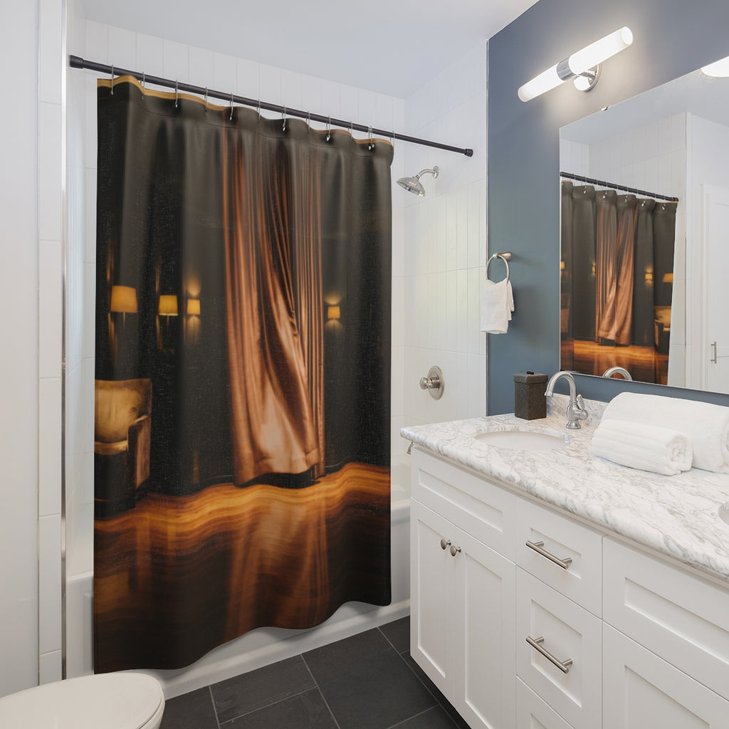 Shower Curtain - Velvet Lounge speakeasy | Echovira Gallery