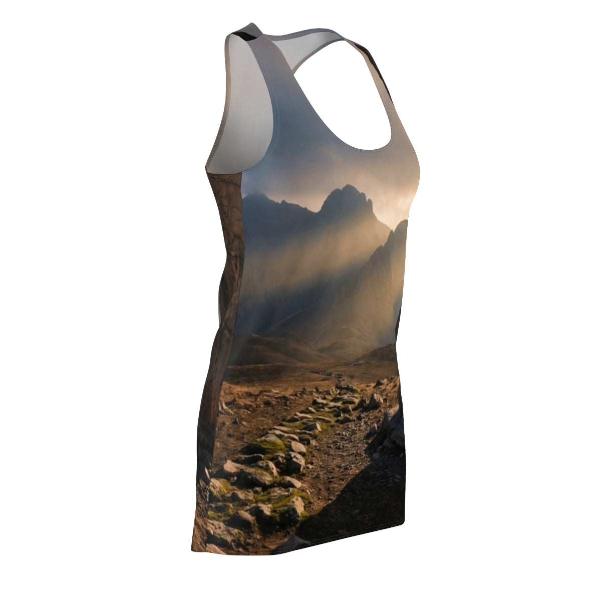 Women's Cut & Sew Racerback Dress - Mystic Monolith Ancient...