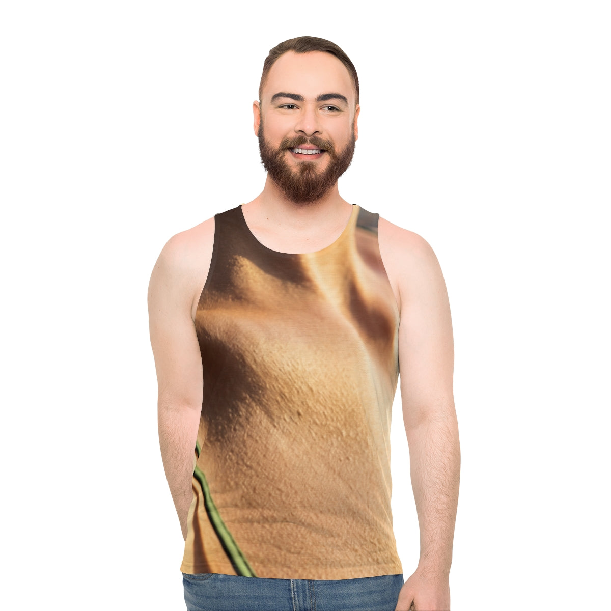 Men's Tank Top - Sunset Silk Breeze | Echovira Gallery