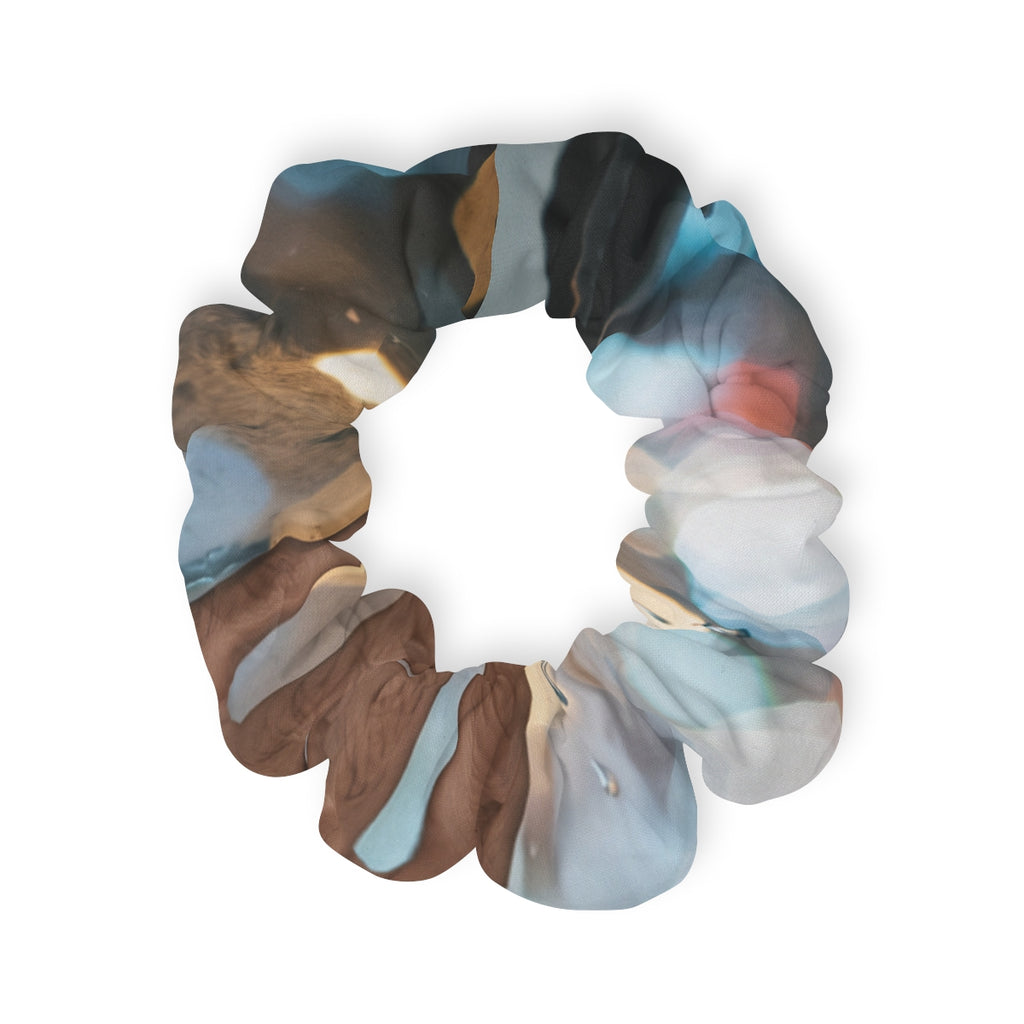 Rainy City Window Scrunchie Hair Tie