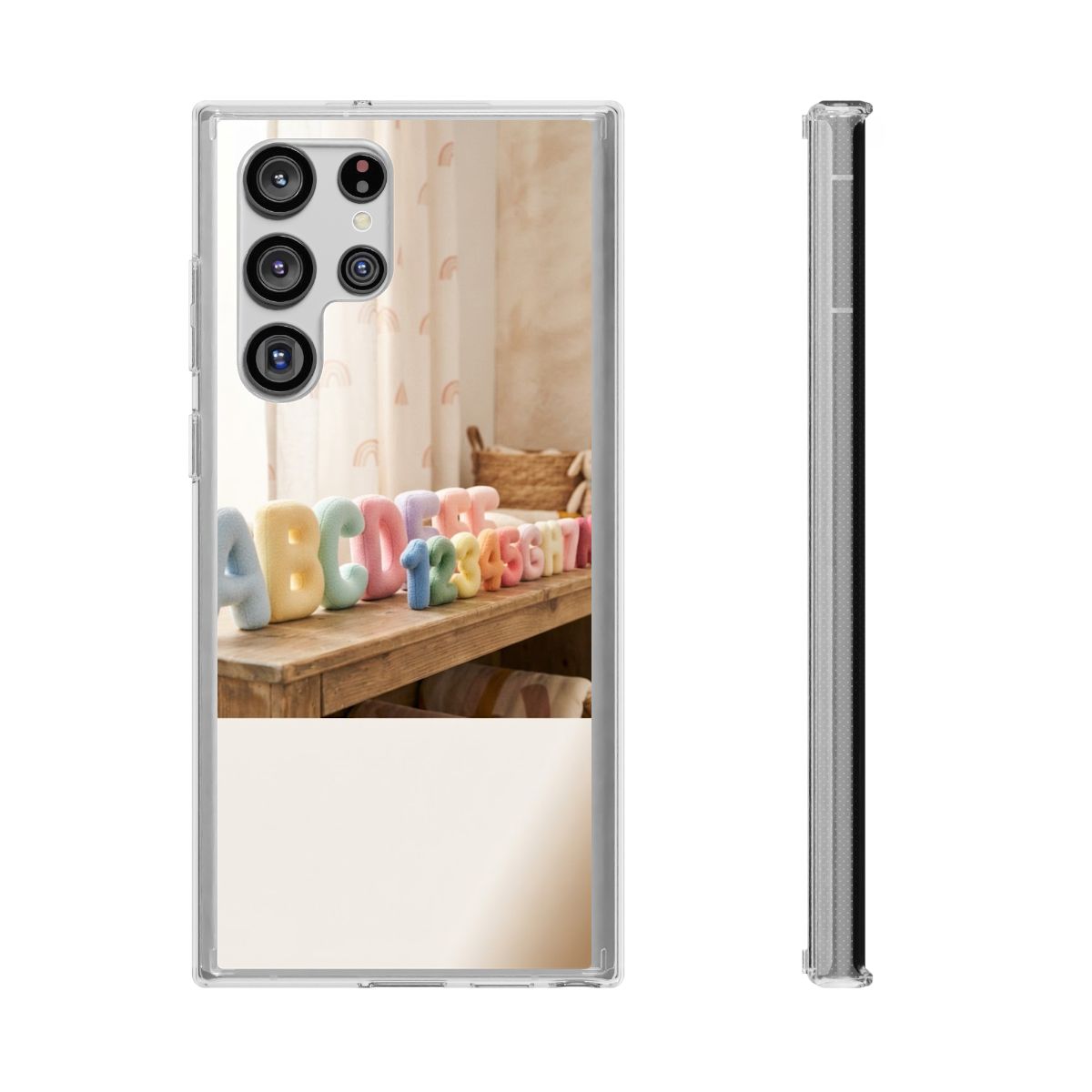 Clear Impact-Resistant Case - Pastel ABCs | Echovira Gallery