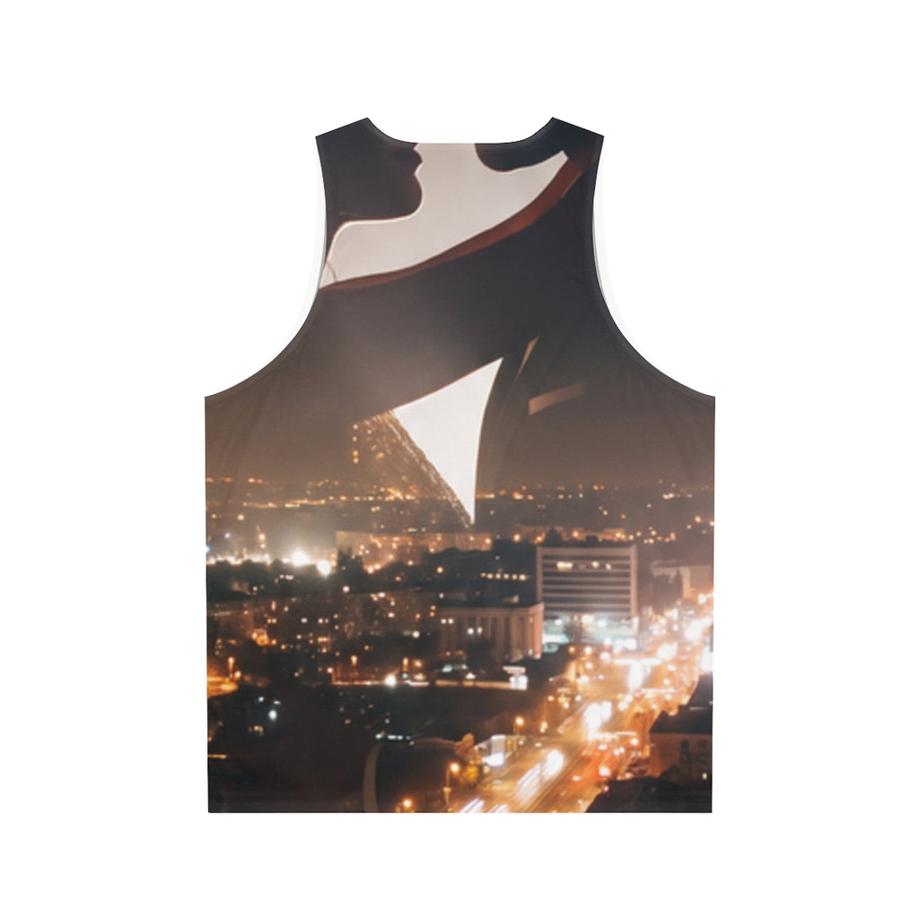 Men's Tank Top - Midnight City Skyline | Echovira Gallery