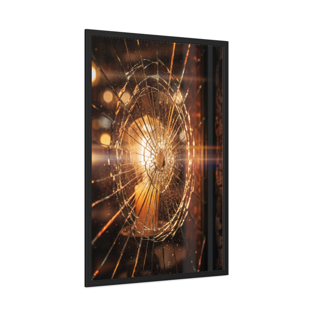 Framed Poster - Shattered Gold Cinematic Art (8×12, 9×11......