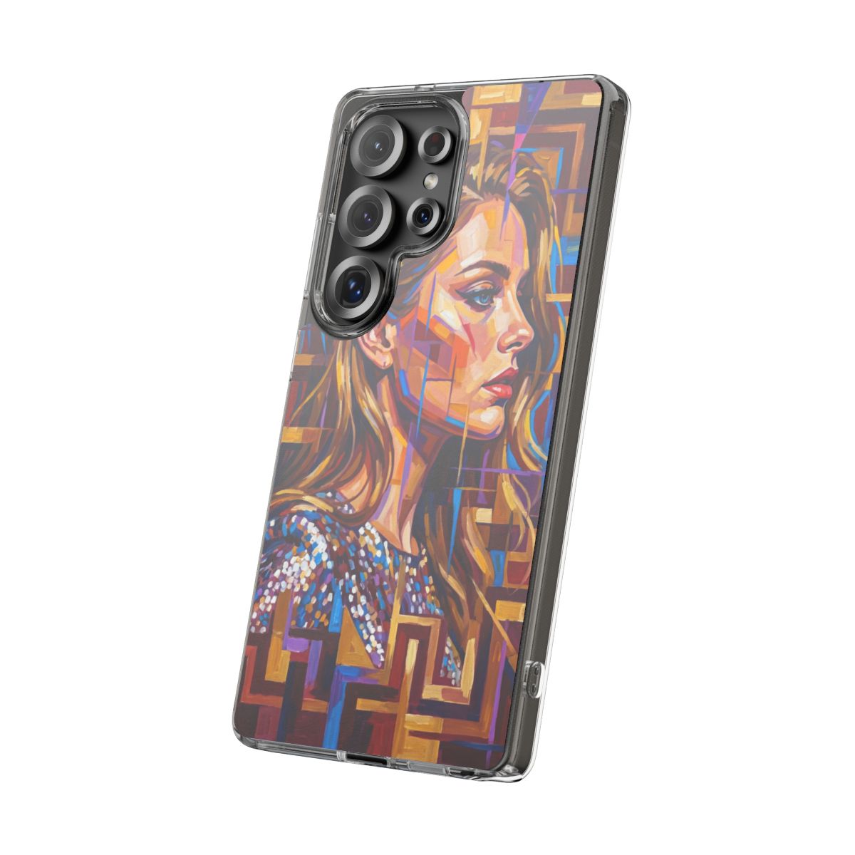 Clear Impact-Resistant Case - Shattered Elegance | Echovira...