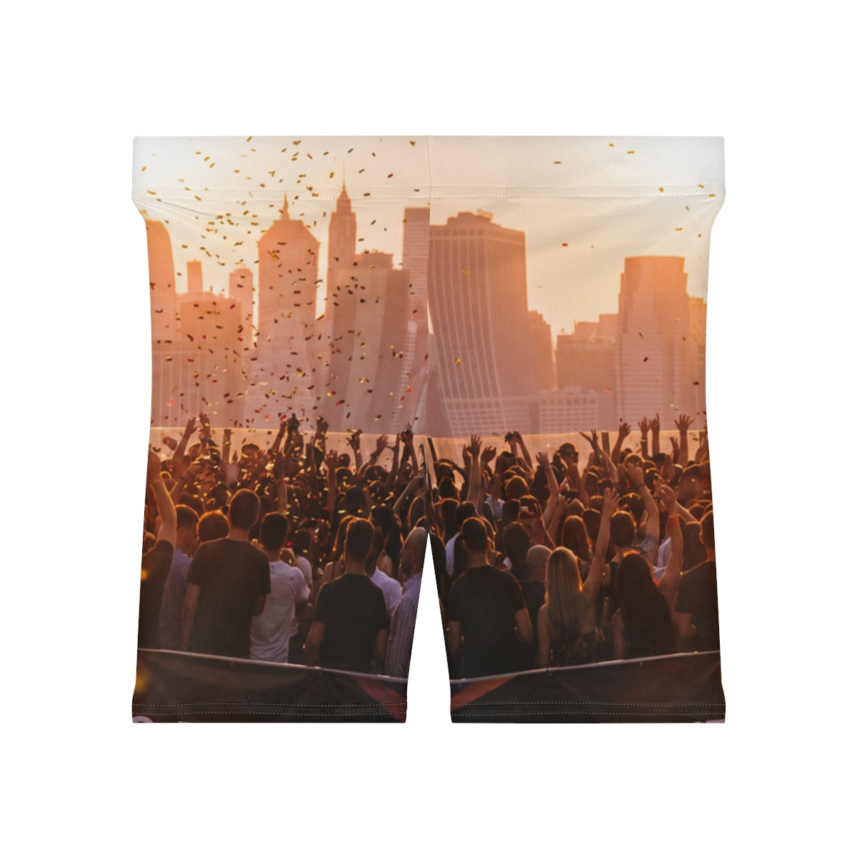 Women's Biker Shorts - City Lights | Echovira Gallery