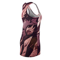 Women's Racerback Dress Crimson Flame Silhouette