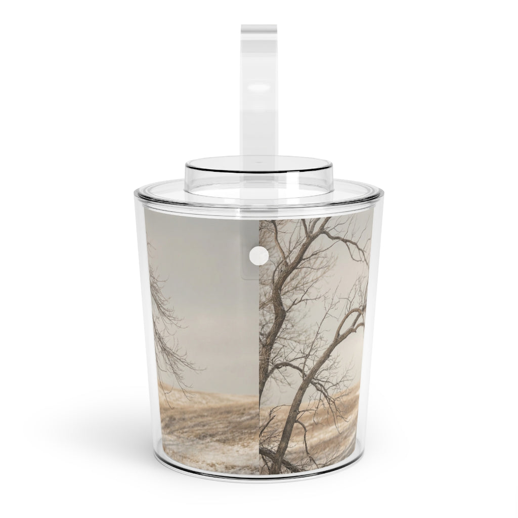 Ice Bucket with Tongs - Ice Bucket Set - Serene Winter...