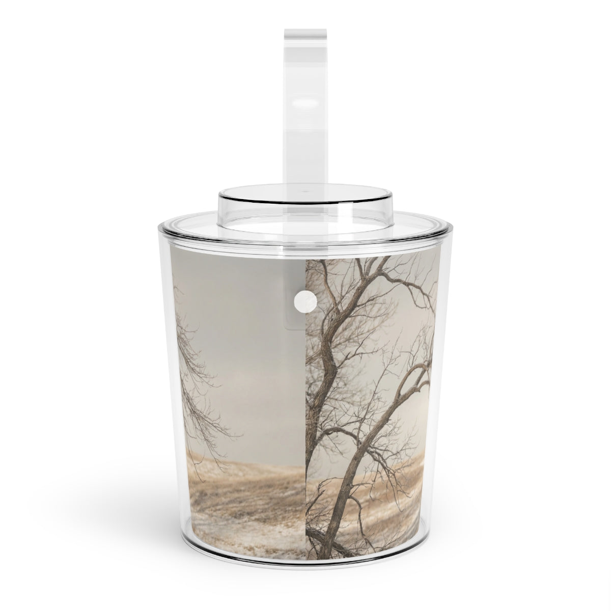 Ice Bucket with Tongs - Ice Bucket Set - Serene Winter...