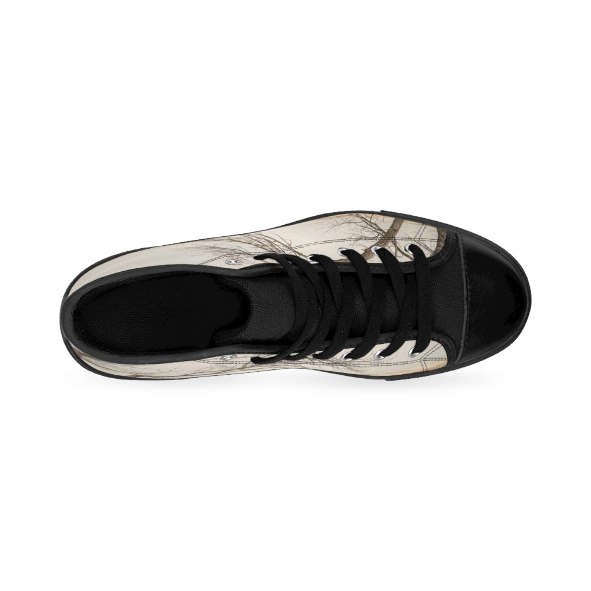 Women's Classic Sneakers - Winter Branch Solitude Landscape...