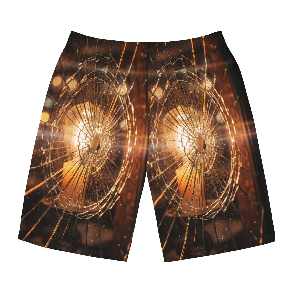Men's Board Shorts - Shattered Amber Light | Echovira...