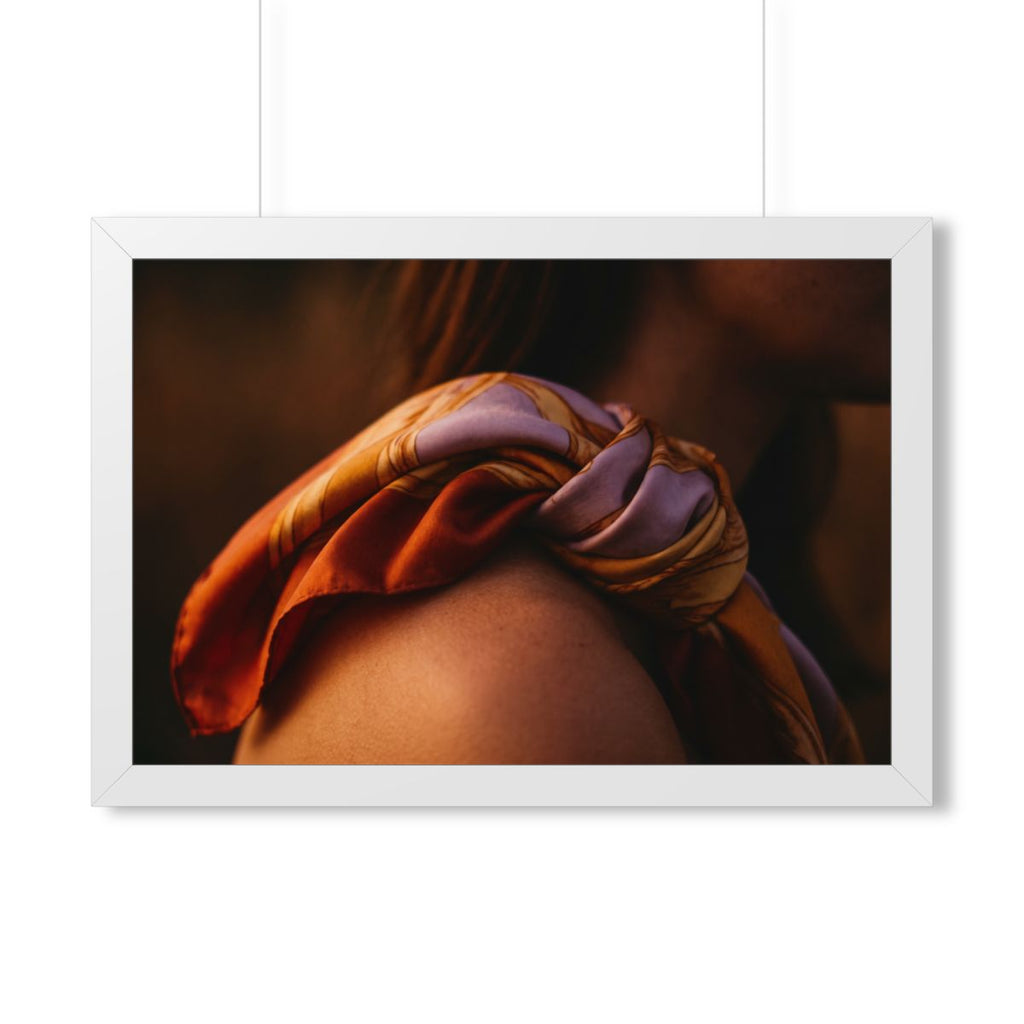 Framed Horizontal Poster - Sunset Reverie Landscape Art —......